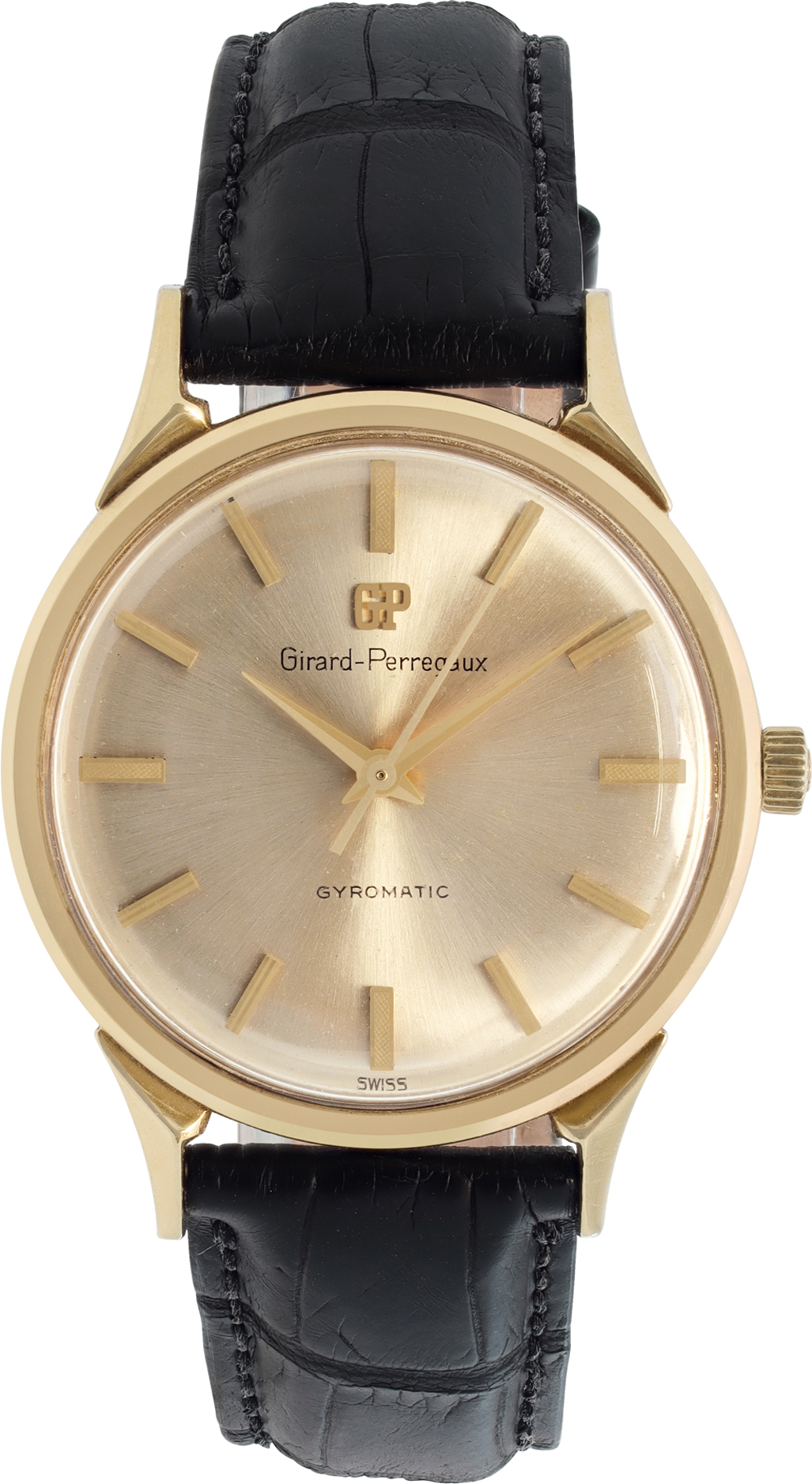 Used Girard Perregaux Gyromatic b2002 14k 34mm auto watch |
