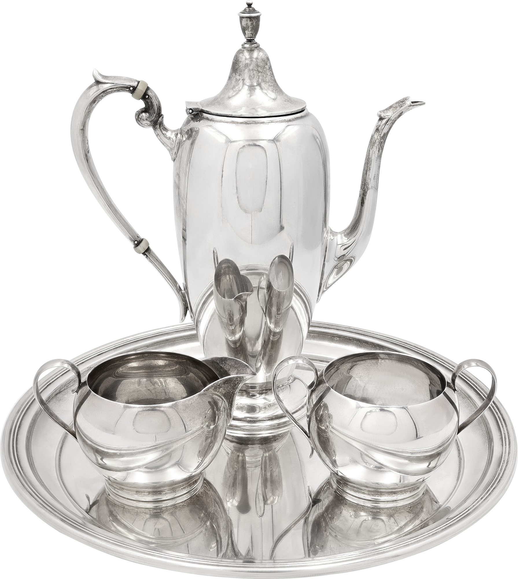 Gorham Puritan sterling silver 4-piece coffee set N519172