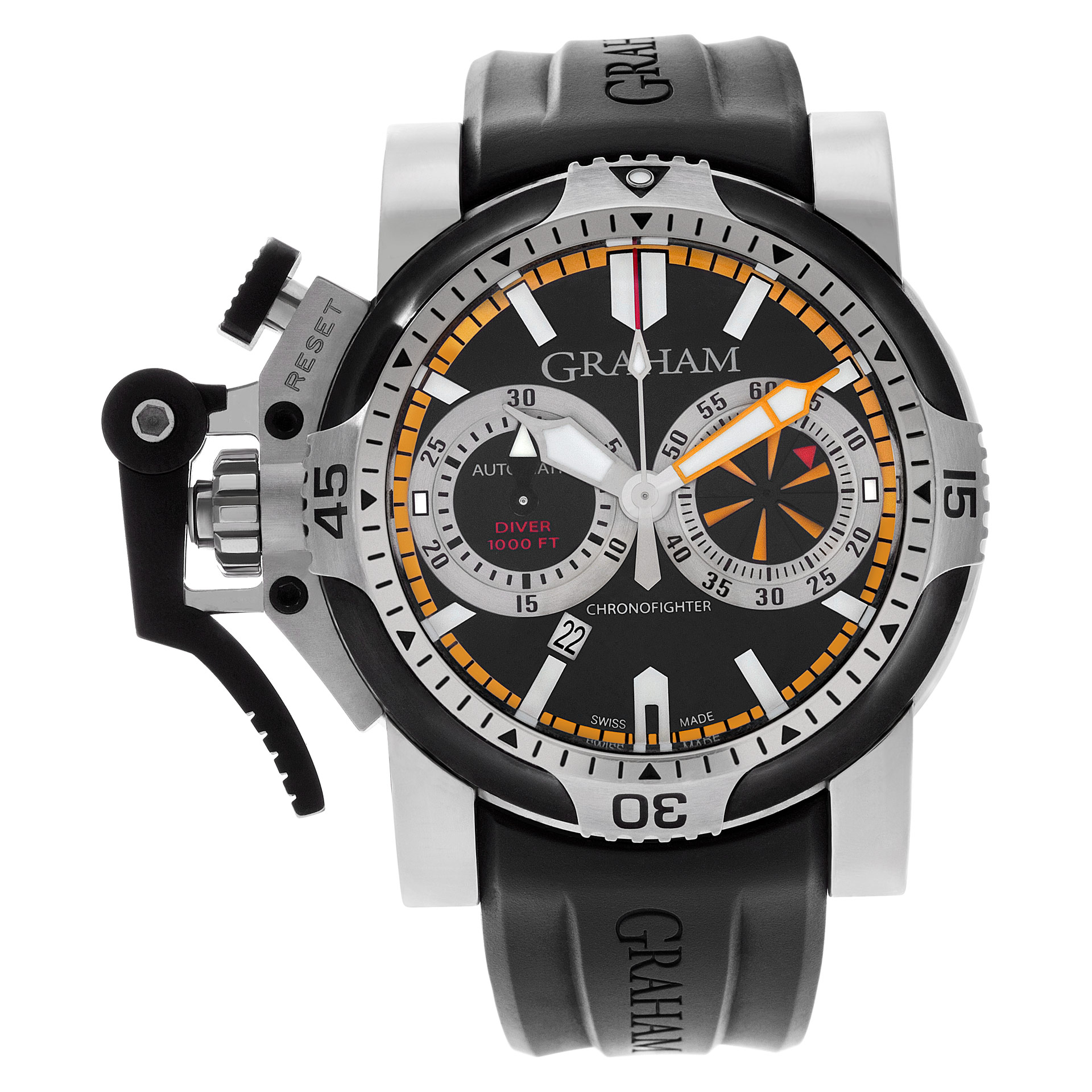 Preowned Graham Chronofighter 2OVES.B15A stainless steel |