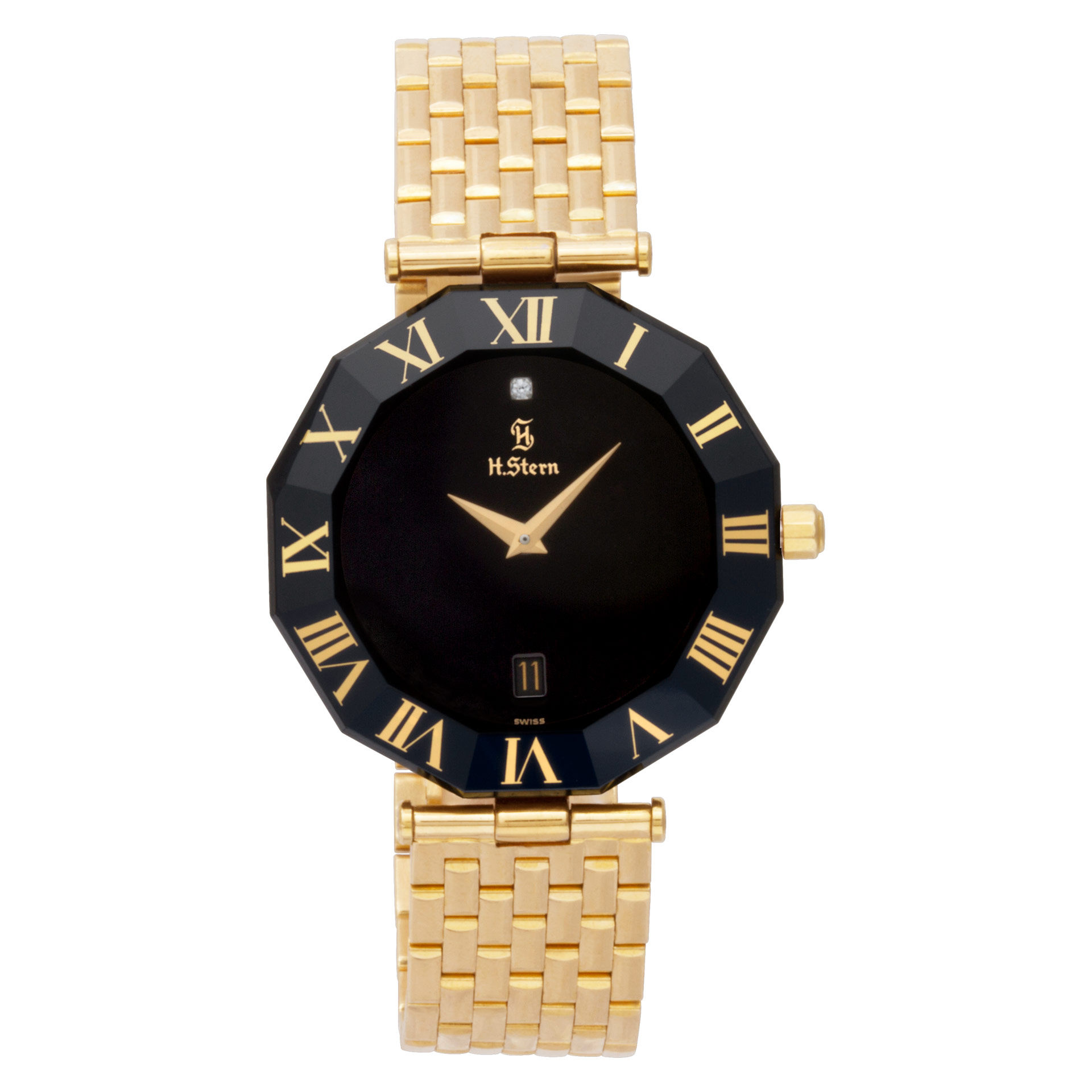 Preowned H Stern Classic 18k & steel 34mm Quartz watch