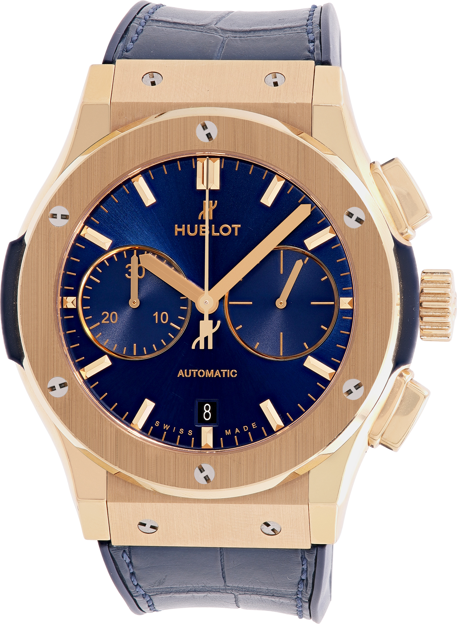Hublot Fusion " Chronograph King Gold Blue" 42mm 541.OX.7180.LR W530659