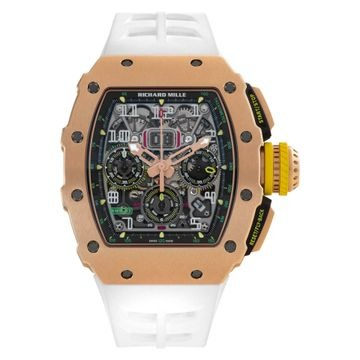 Richard Mille Flyback Chronograph RM11-03 RG 18k rose gold Black dial 45mm Autom