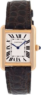 Cartier Tank Solo w5200002 18k rose gold & stainless steel White dial 31mm Quart