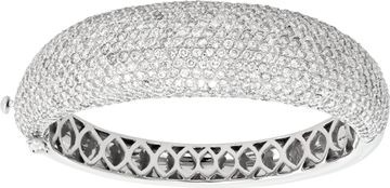 Diamond Bangle in 14k white gold
