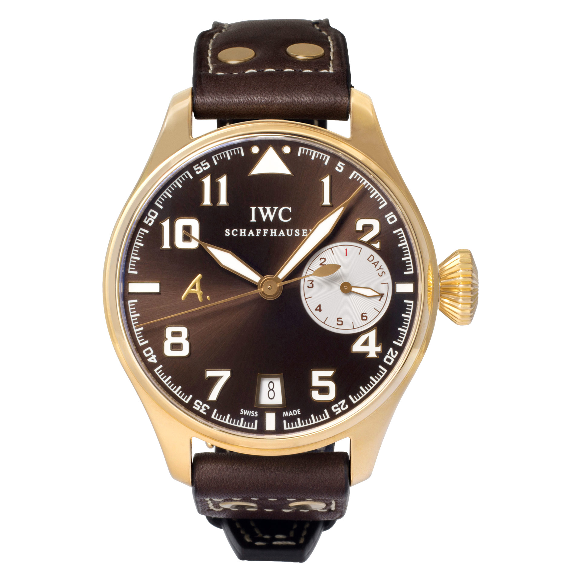 IWC 純正レザーベルト XSサイズ Easy Xchange ダークブラウン IWC 純正