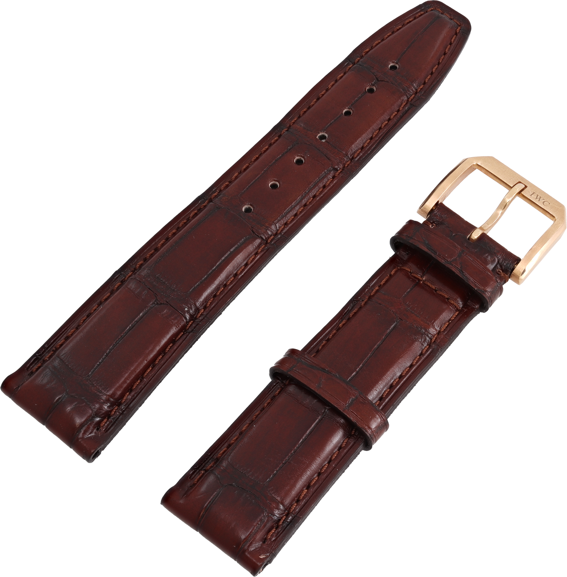 IWC brown alligator strap 20mm x 18mm