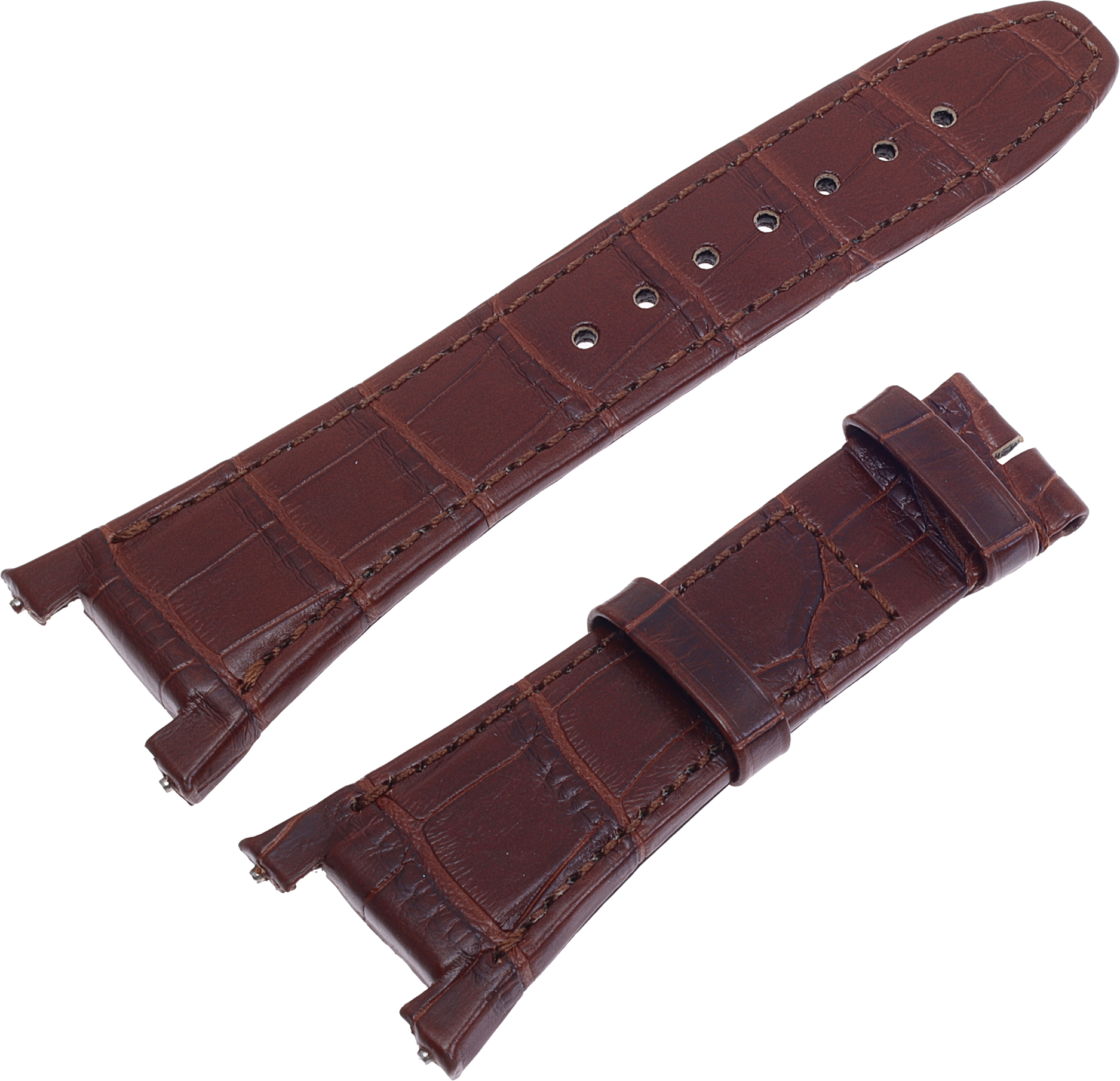 Iwc matte brown alligator strap 28mm X 18mm | Gray & Sons Jewelers