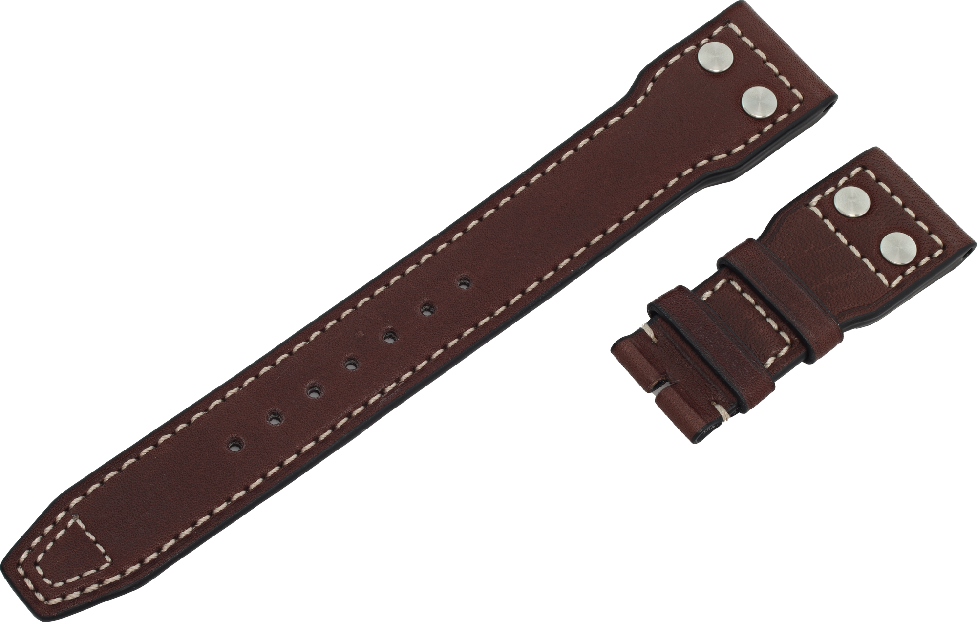 IWC純正ベルト　ブラウンのカーフスキン・ストラップ　20mm IWC Pilot Brown Calfskin Strap (22mm x 18mm) | Gray & Sons Jewelers