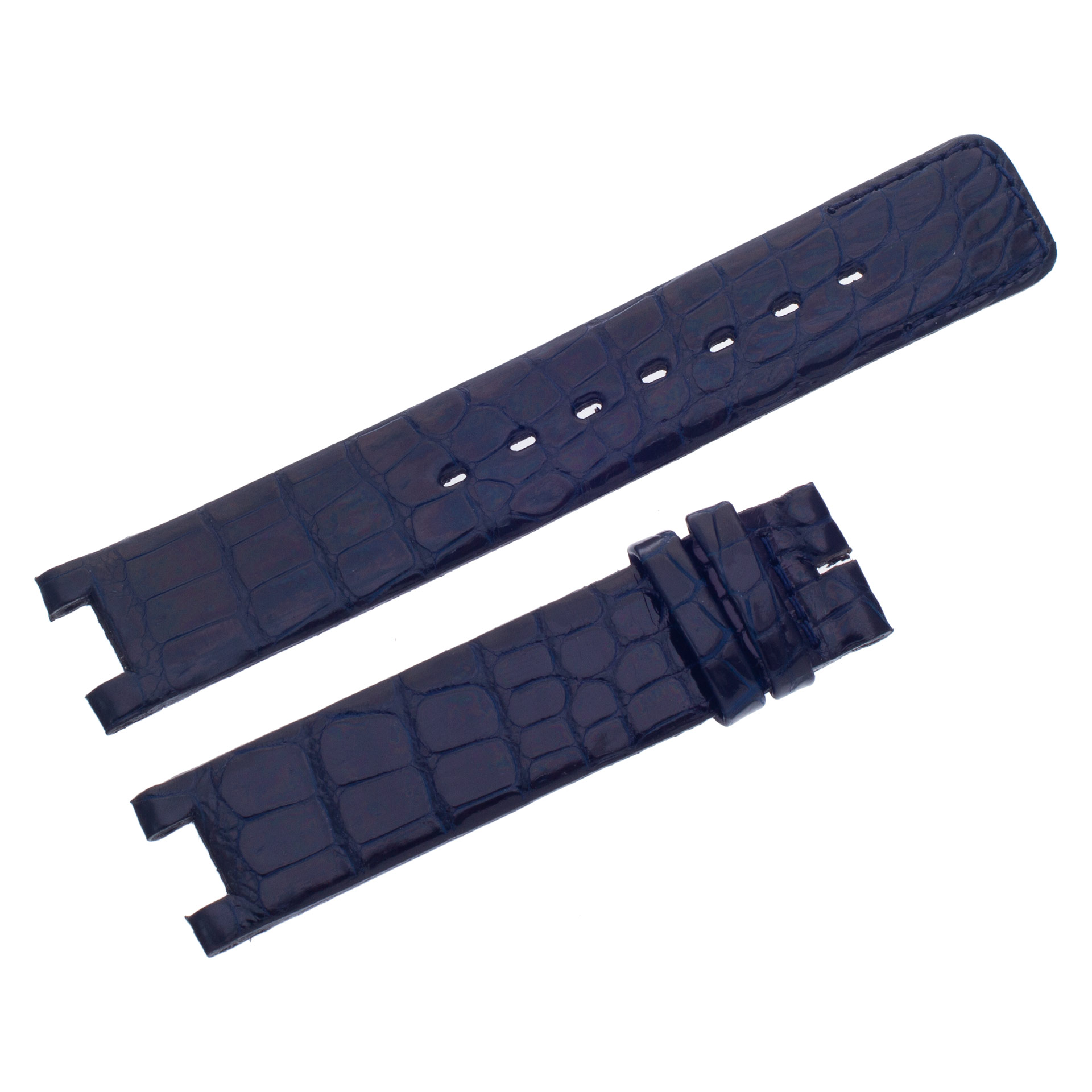Jaeger LeCoultre Crocodile Midnight Blue Strap (17x16