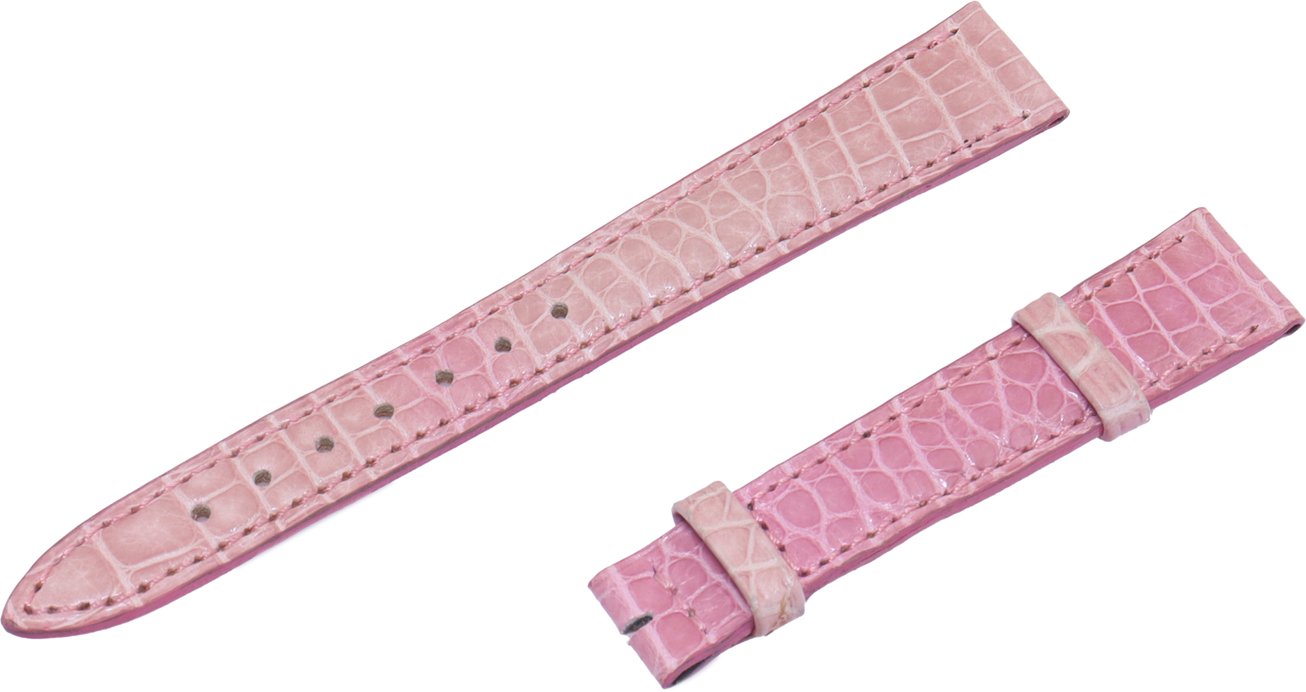 Jagger-LeCoultre pink alligator strap (14mm x 12mm) | Gray