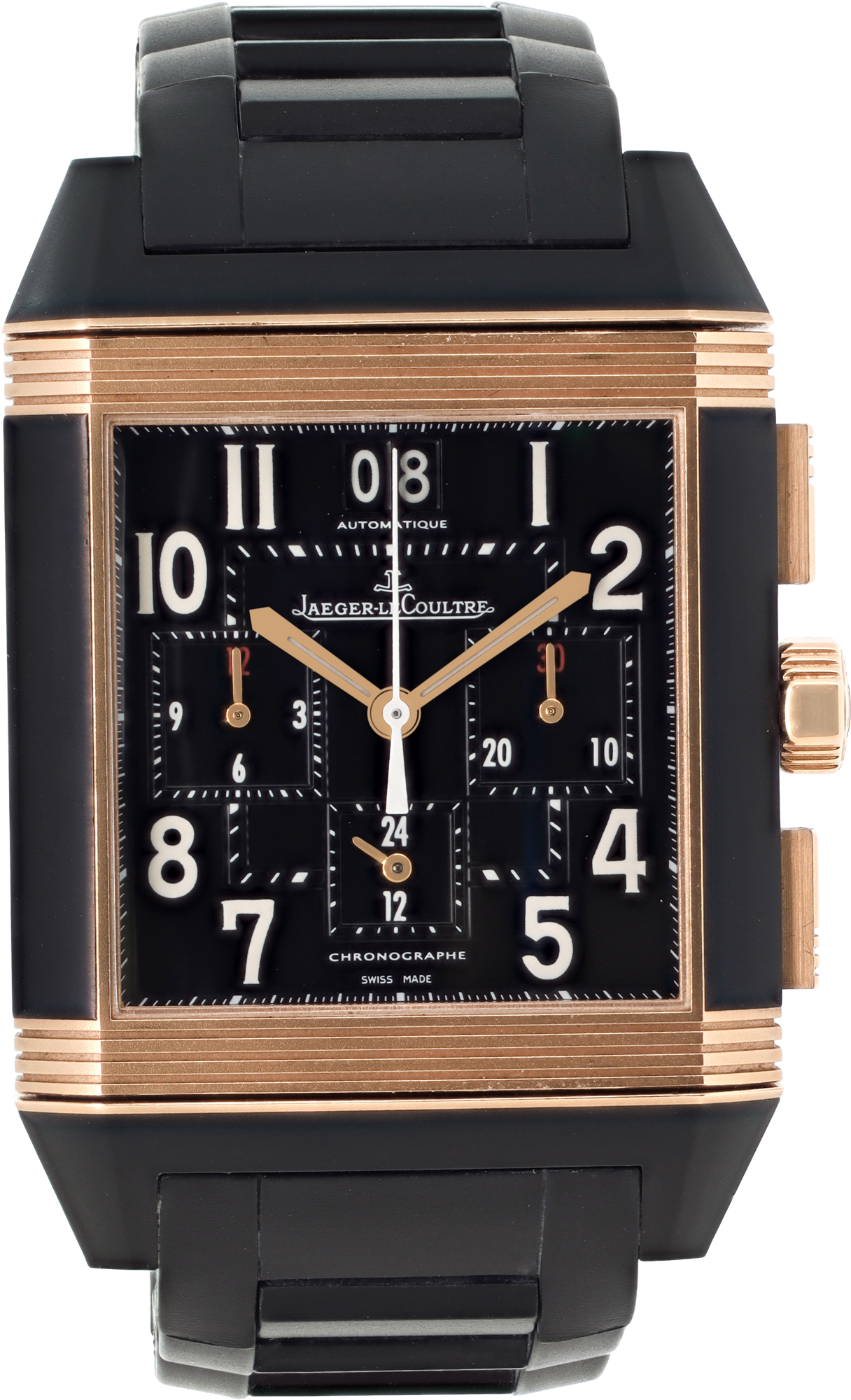Jaeger LeCoultre Square "Reverso GMT 18k rose gold" 35mm 230.R.45 W529258