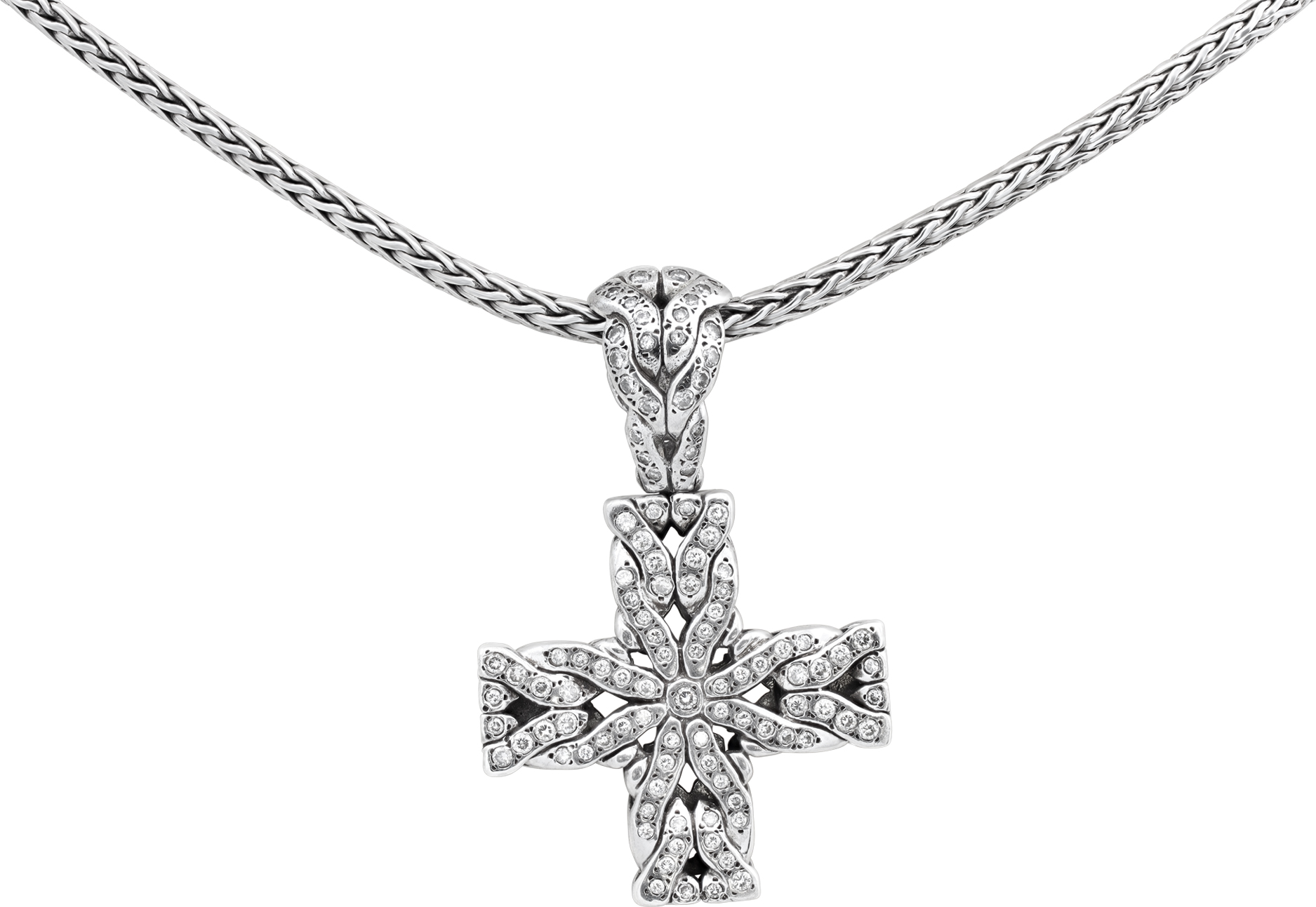 John Hardy diamond cross necklace | Gray & Sons Jewelers