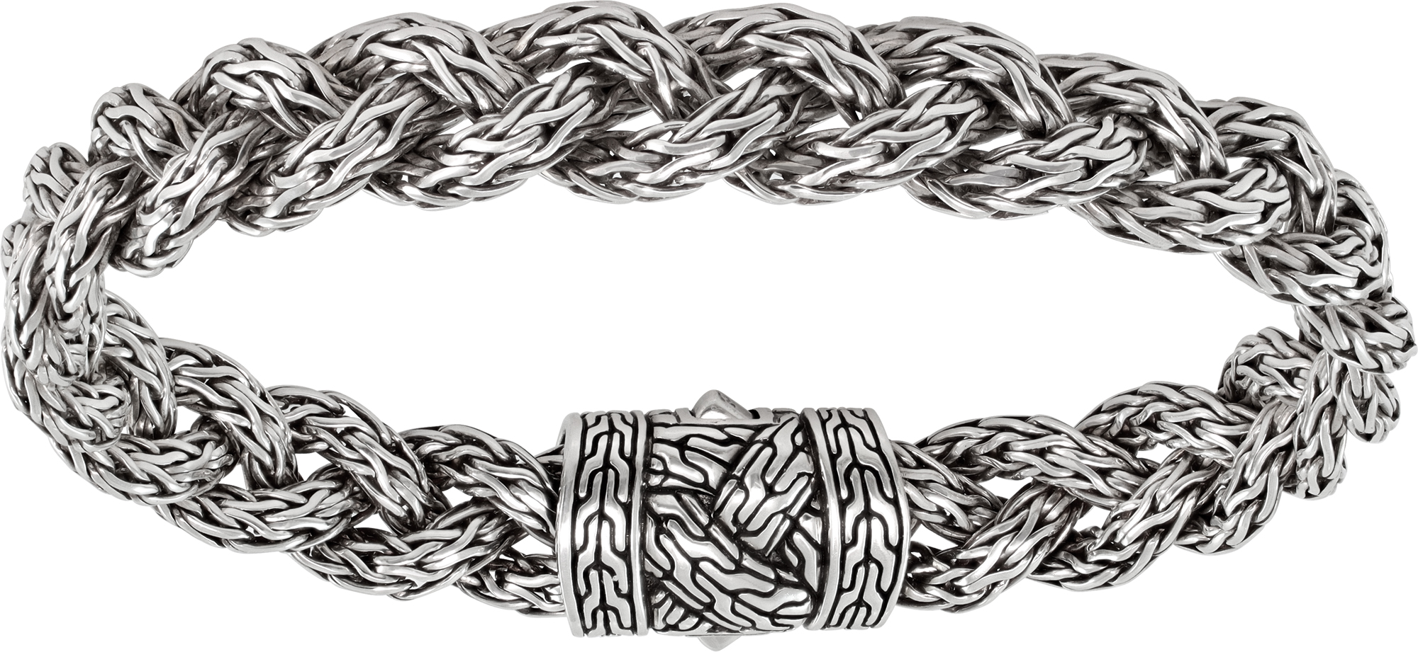 John Hardy woven sterling silver bracelet