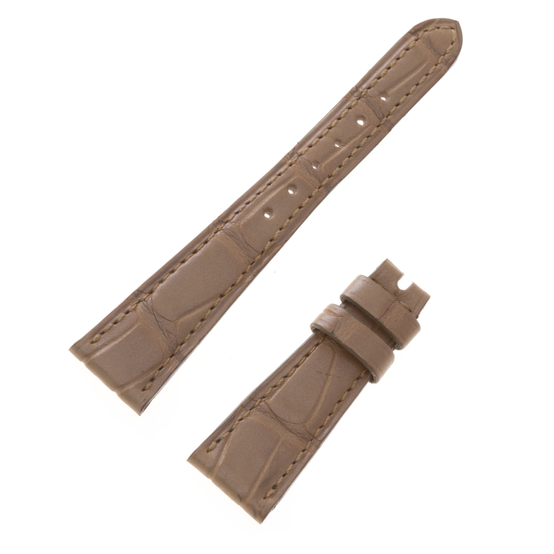 Bracelet Crocodile Marron Patek Philippe - 19x16mm - Occasion Jamais Porté