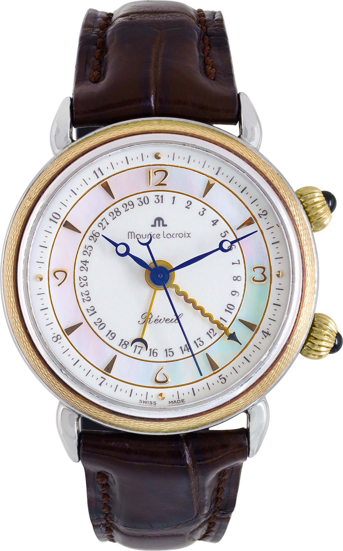 wdcc モーリス&ルミエール Used Maurice Lacroix Masterpiece Reveil 63511 18k & Stee | Gray & Sons