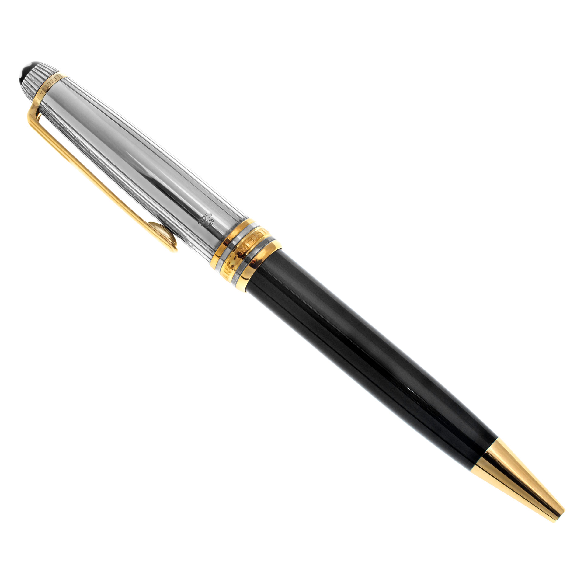 Mont Blanc Meisterstuck solitaire doué Montblanc Solitaire Doué 144 Black and White Fountain Pen