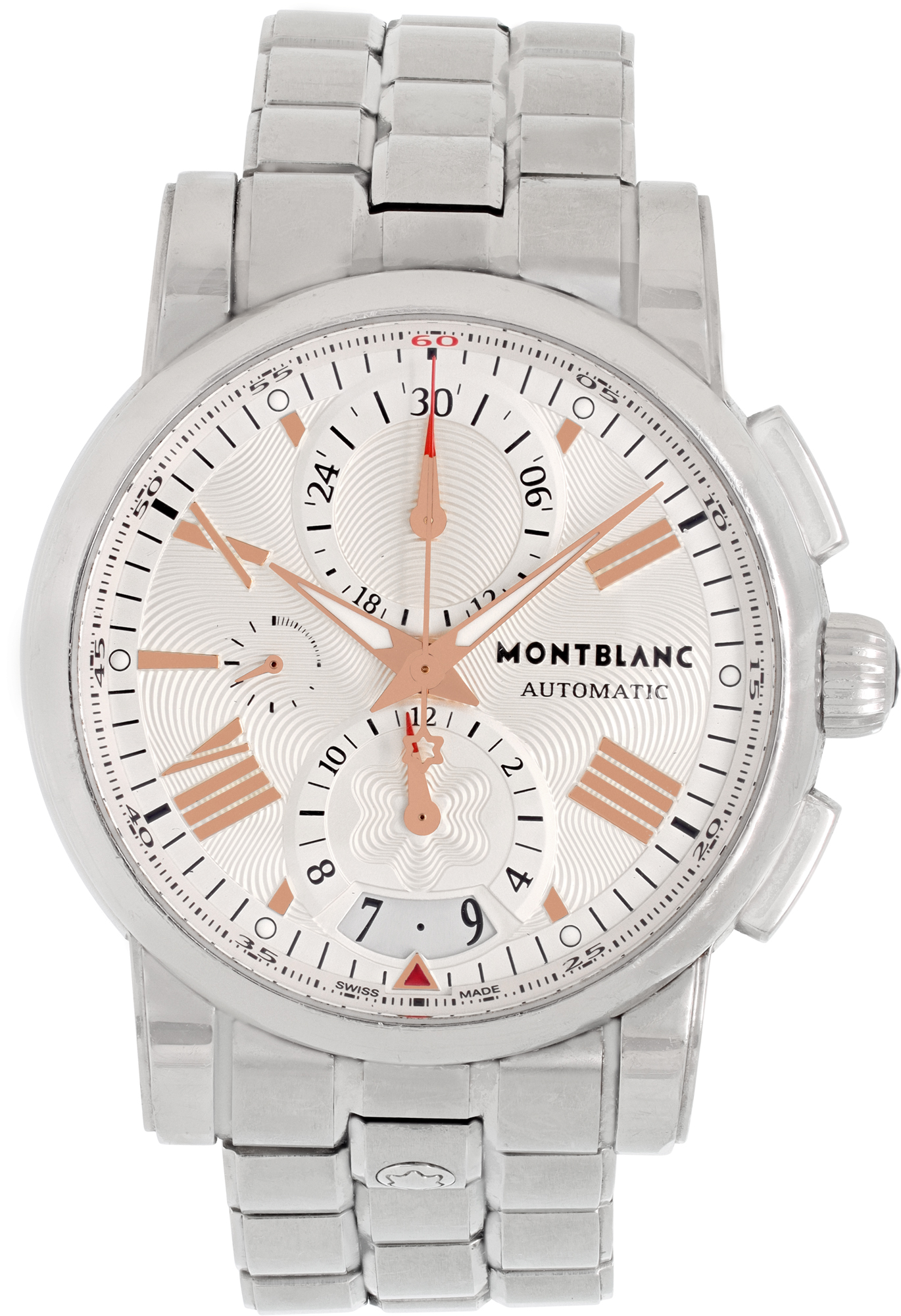 Used MontBlanc Star 7104 Stainless Steel mm auto watch | Gray & Sons