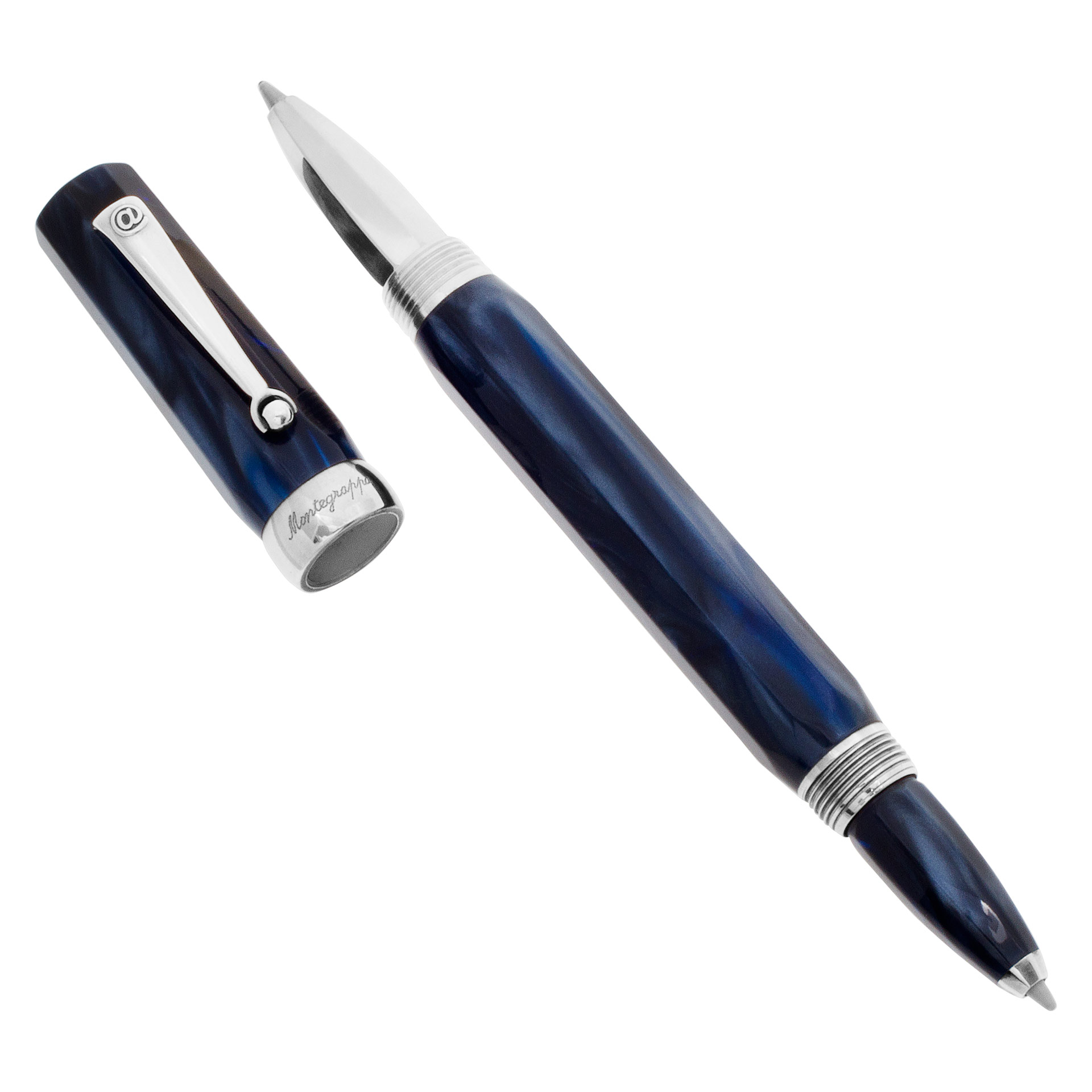 Montegrappa micra palm ballpoint pen in blue resin | Gray & Sons