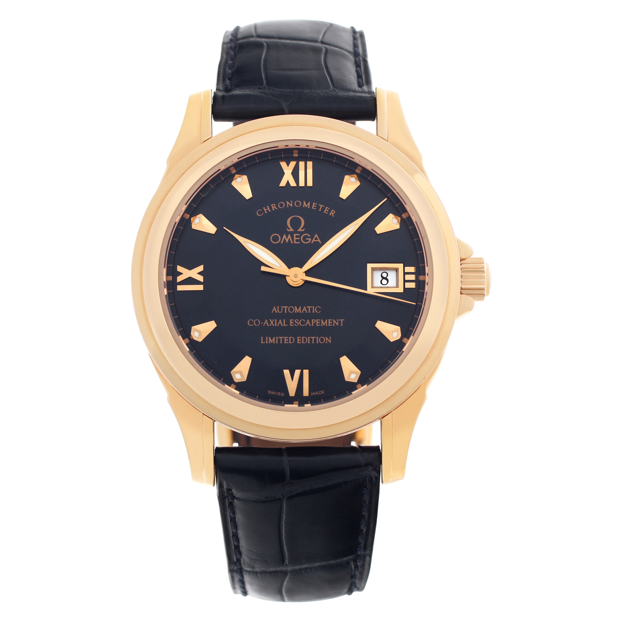 Used Omega De Ville 5931.81.23 18k rose gold 37.5mm auto |