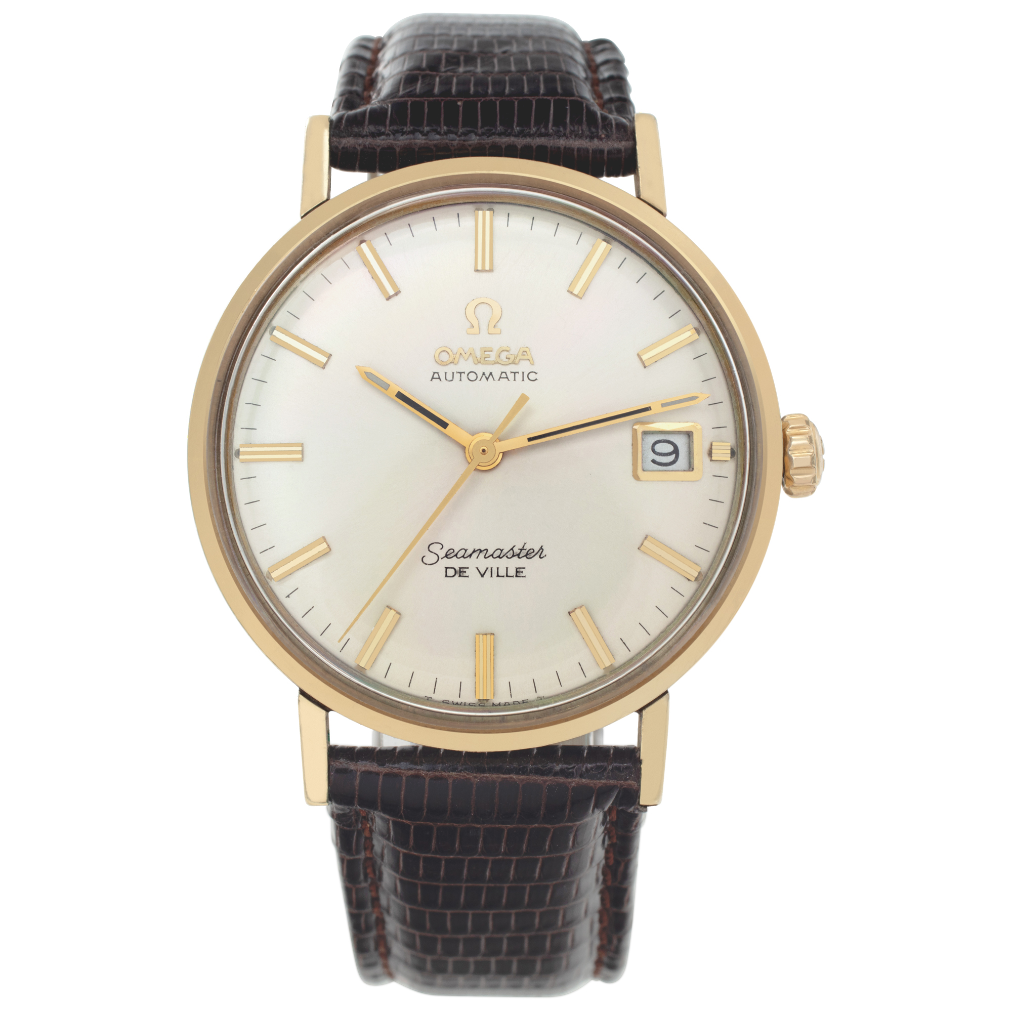 【アンティーク】OMEGA Seamaster Gold Omega - 1966 Seamaster De Ville 14kt Gold Kleerback Limited
