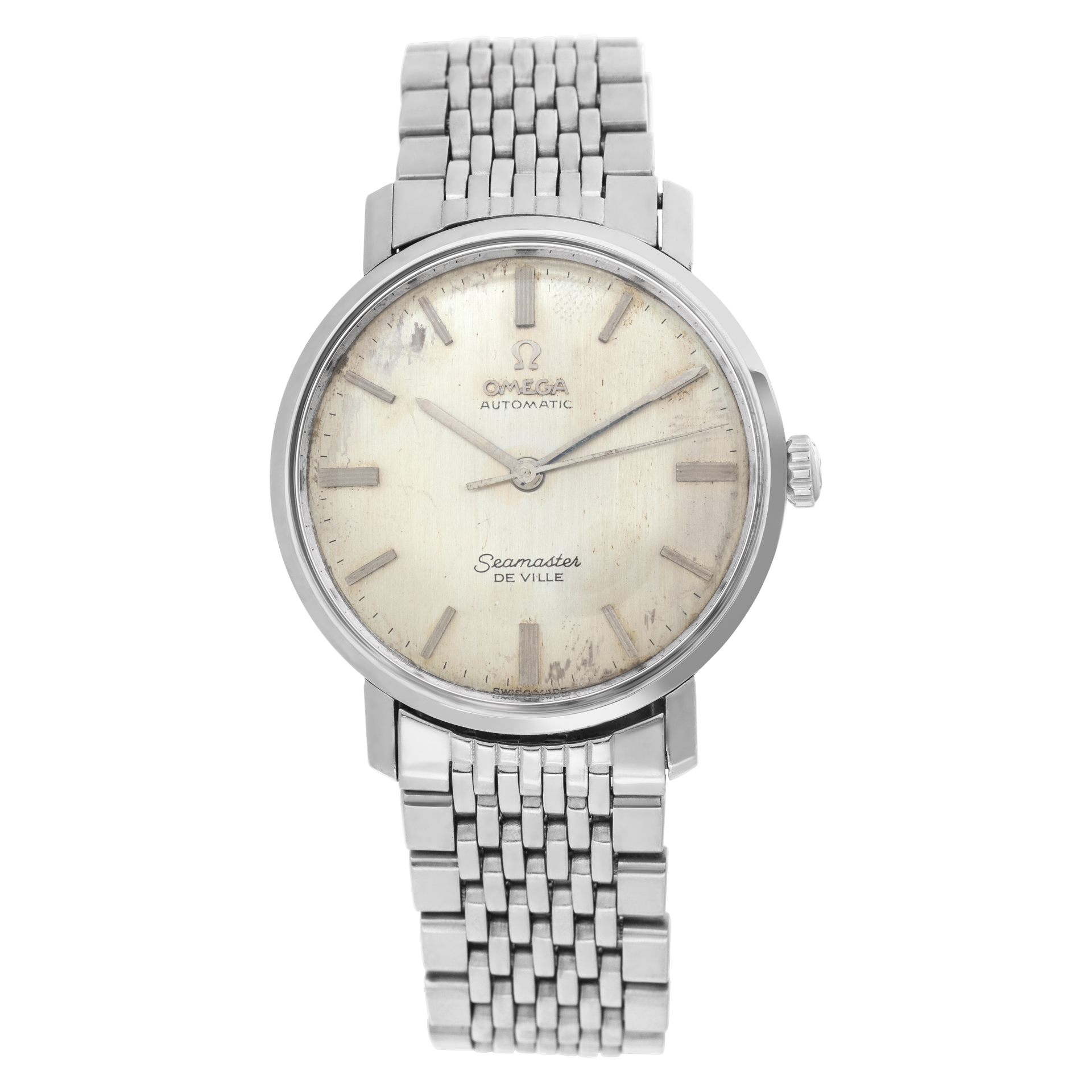 Pre-owned Omega Seamaster 123 Stainless Steel Silver dial 35