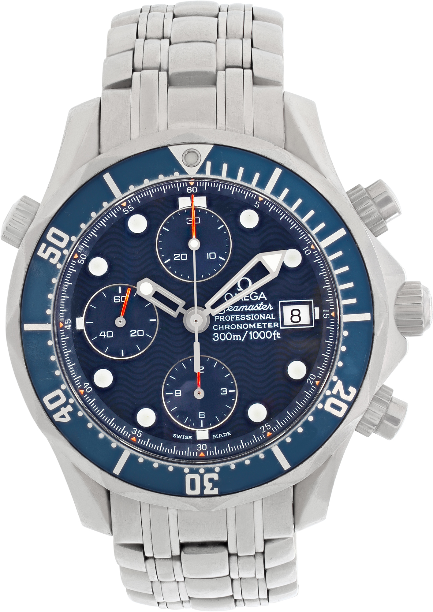 Preowned Omega Seamaster Stainless Steel 41mm Gray Sons