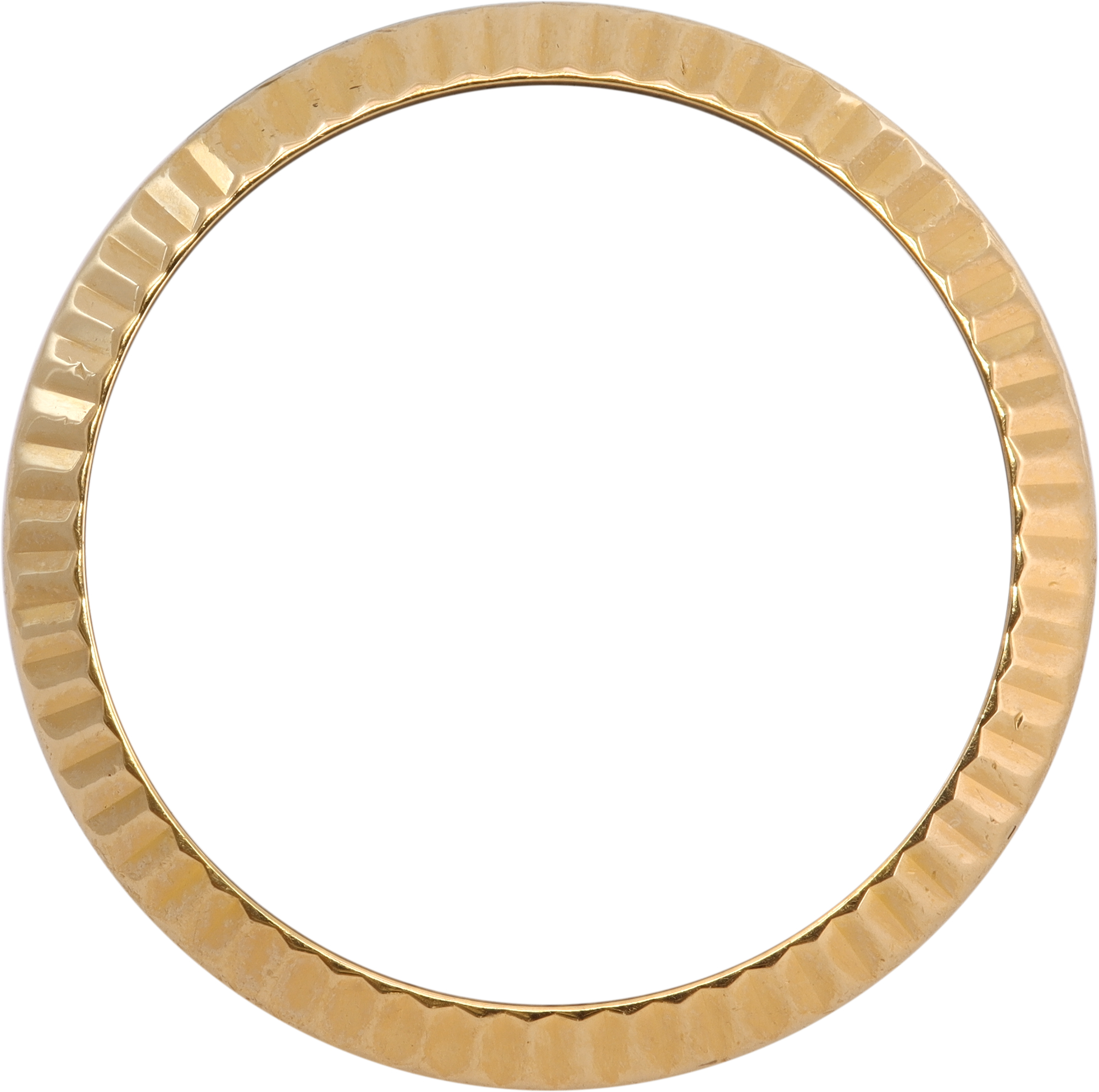 Original Rolex Ladies Fluted Bezel in 18k yellow gold for 26mm Original Rolex Ladies Fluted Bezel in 18k yellow gold for 26mm