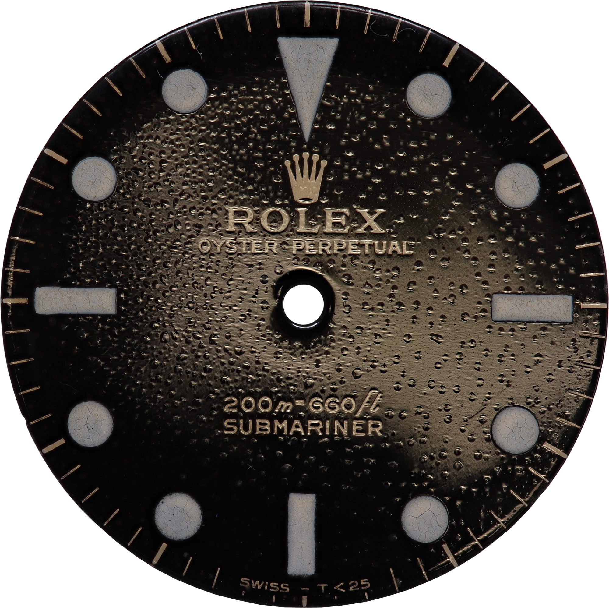 Original Vintage Tritium Rolex Gilt Submariner Dial for model 5513 N518252