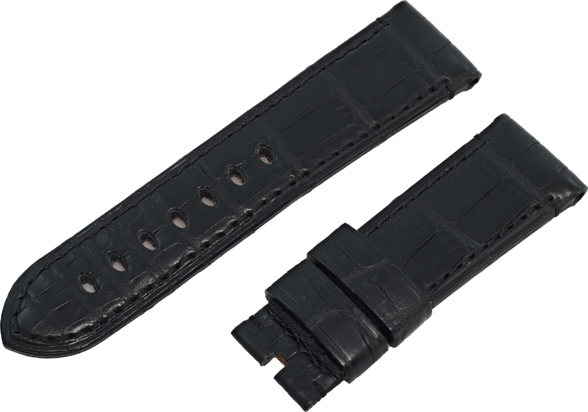 Panerai Black Alligator Strap (24mm x 22mm) | eBay