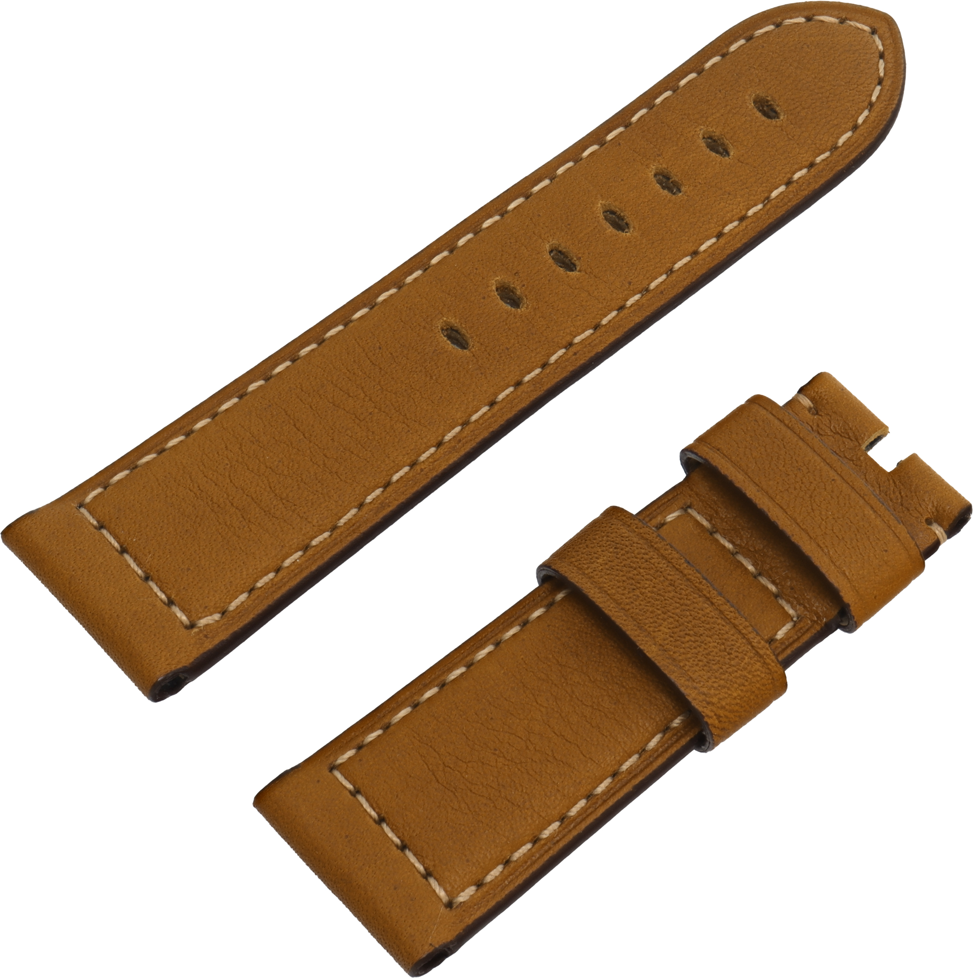 Panerai Light Brown Calf Strap Mx001lp2 (24mm X 22mm)
