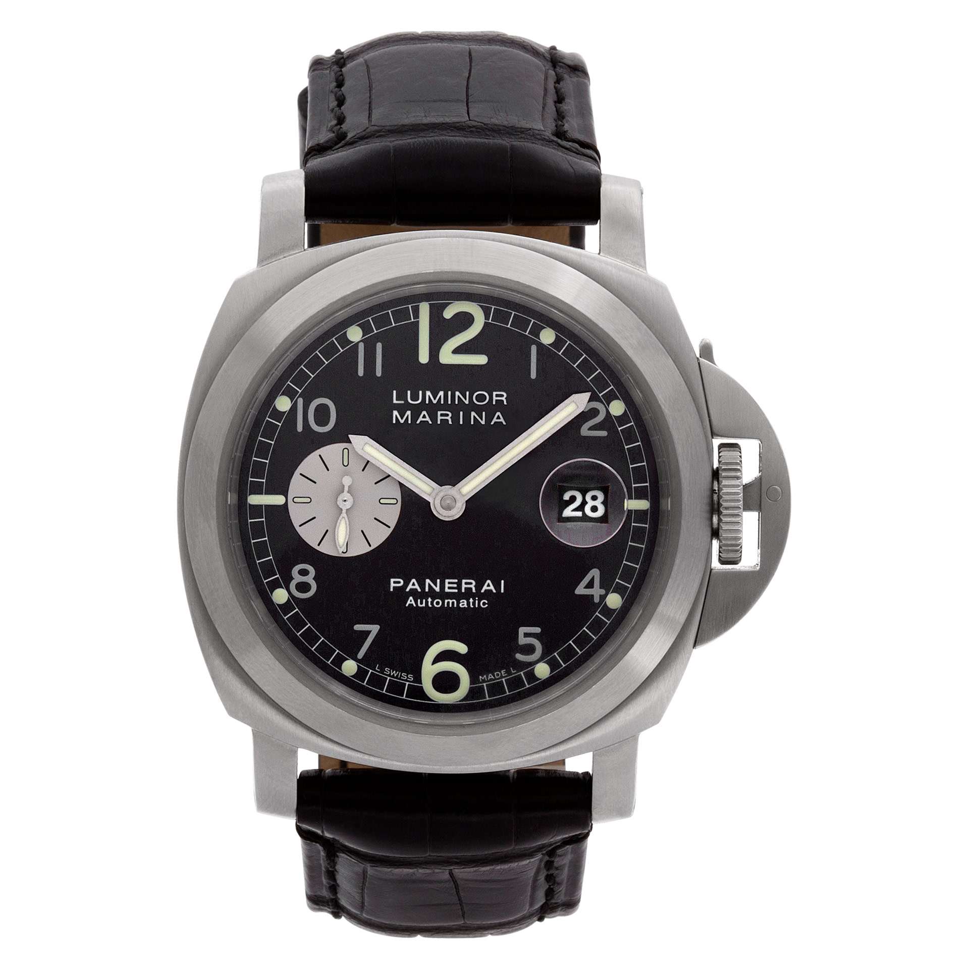 Used Panerai Luminor Marina PAM00086 Stainless Steel Black