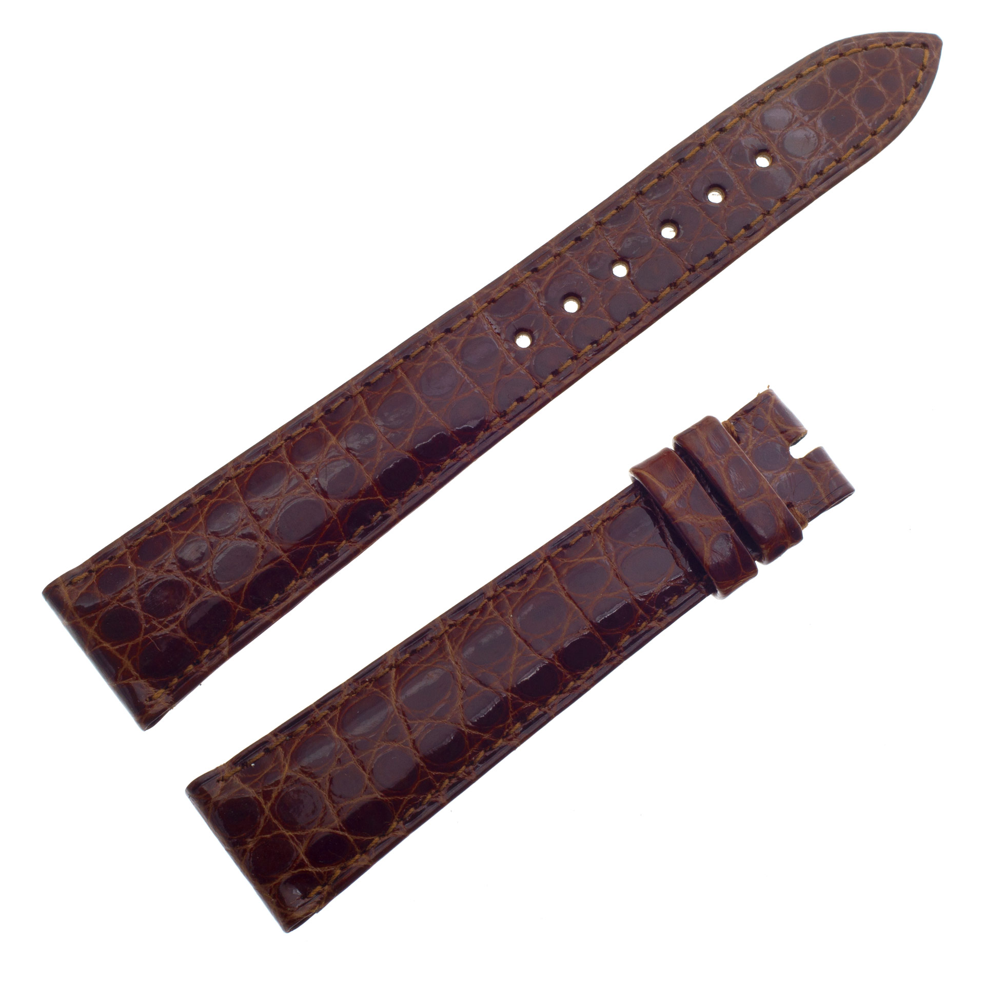 Patek Philippe crocodile brown strap 18x14, 4.5