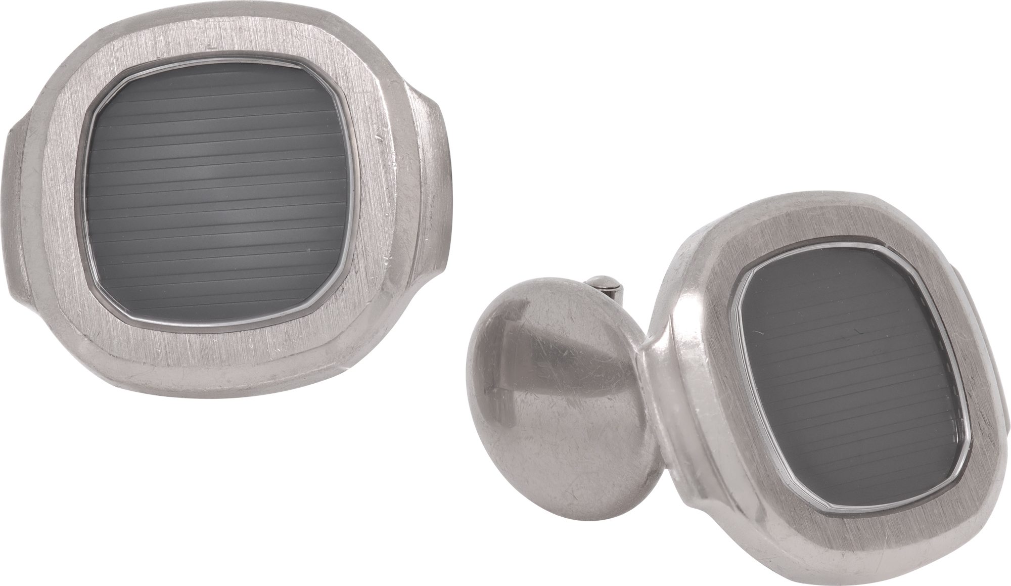 Patek Philippe Nautilus Dial Motiff Cufflinks in 18k White Gold N518275