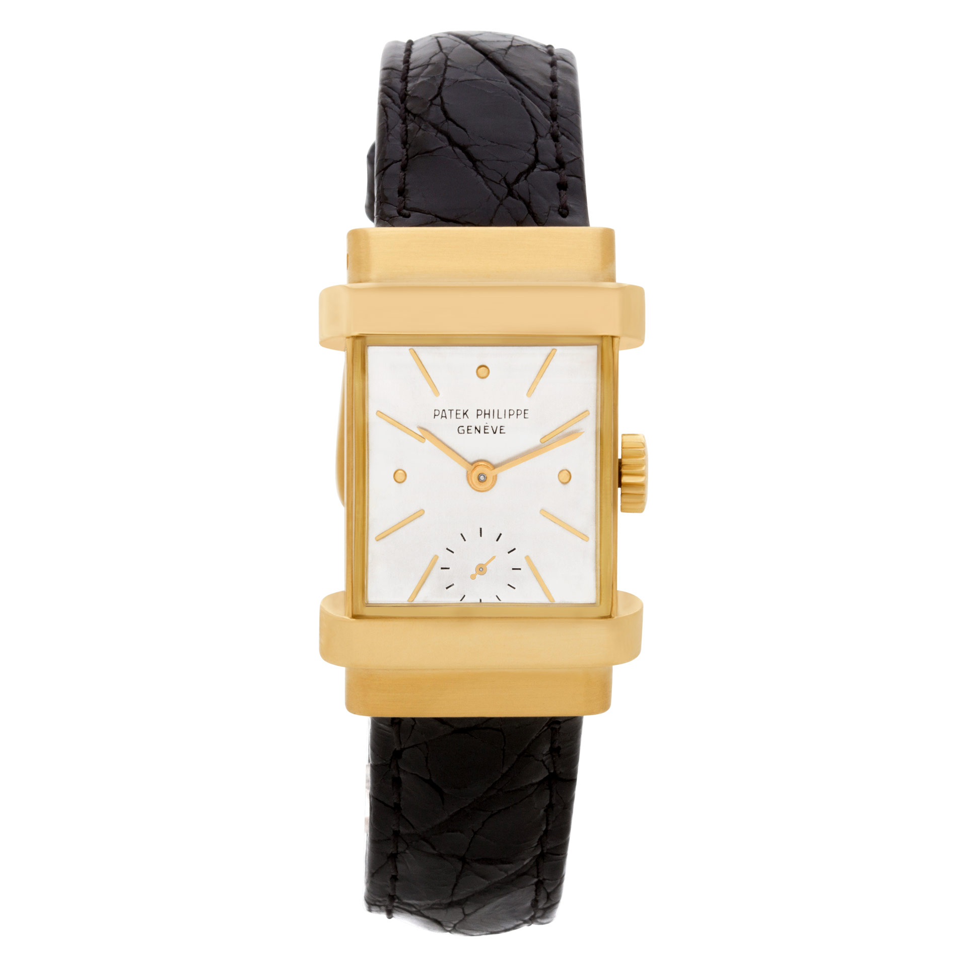 Pre-owned Patek Philippe Top Hat 1450 18k yellow gold 29.5mm