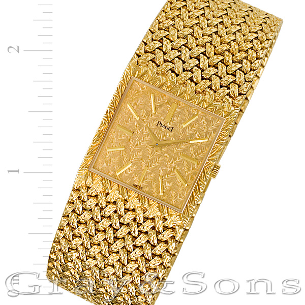 piaget gold watch vintage