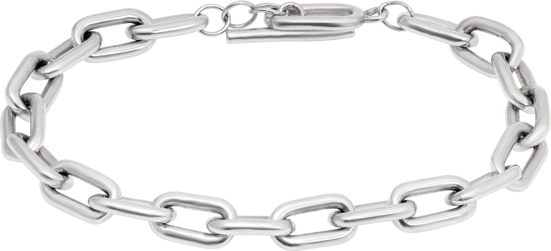 Platinum chain link bracelet