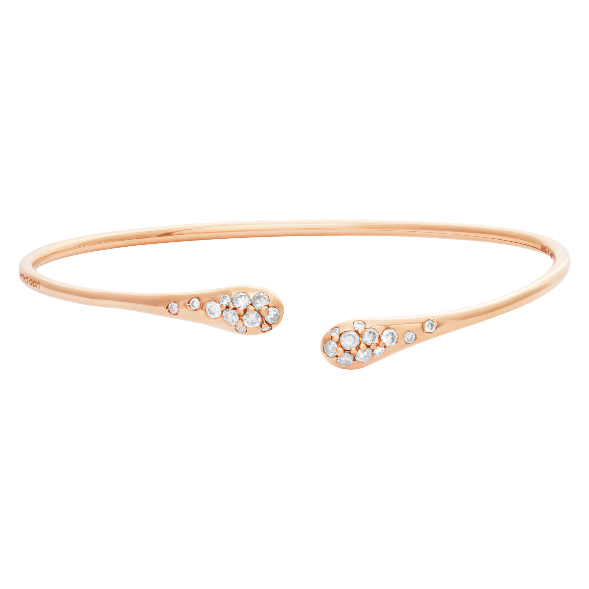 Ponte Vecchio Gioielli iside diamond bangle in 18k rose gold