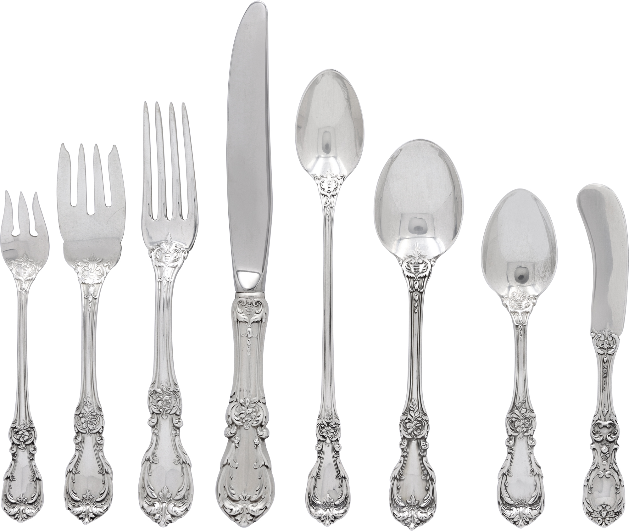 Reed & Barton Burgundy 8 piece place setting for 12 plus serving pieces