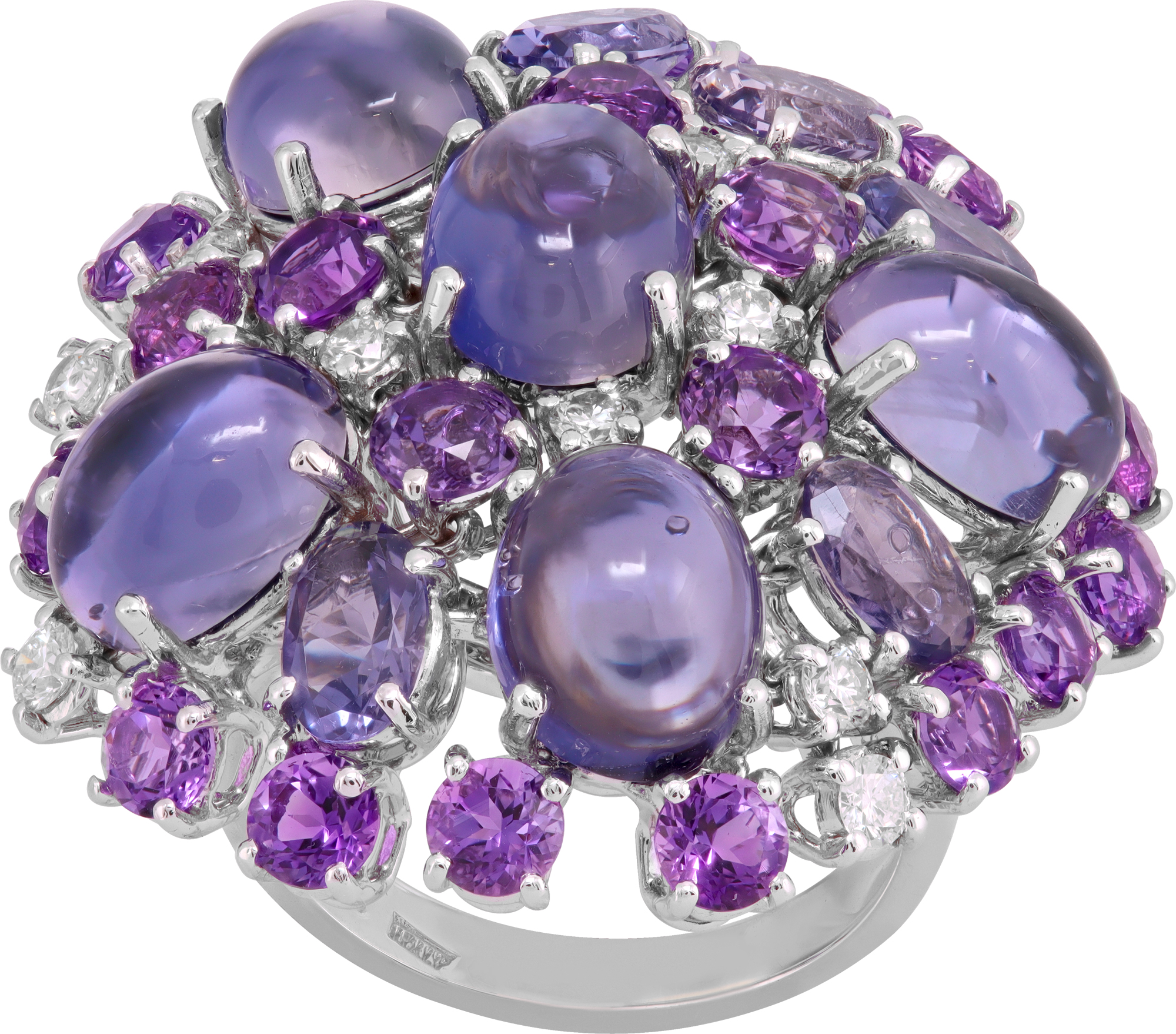 Roberto Coin Shanghai collection ring in 18k white gold