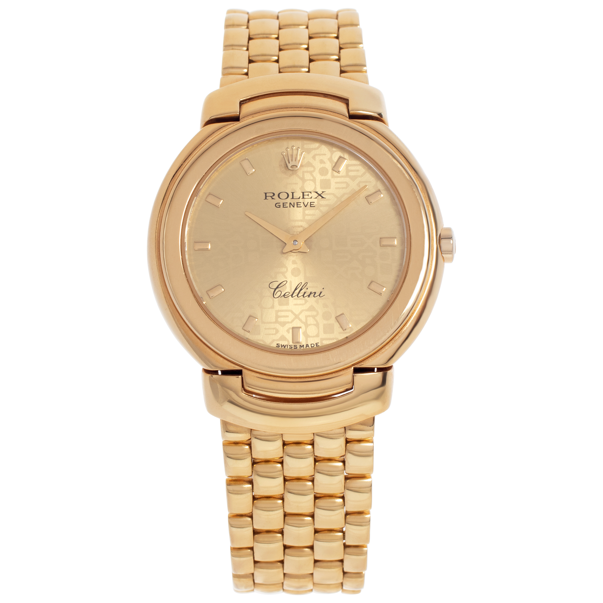 プ*♀様 ROLEX Cellini ゴールド 時計 Used Rolex Cellini 6622 18k Anniversary dial 33mm Quartz |