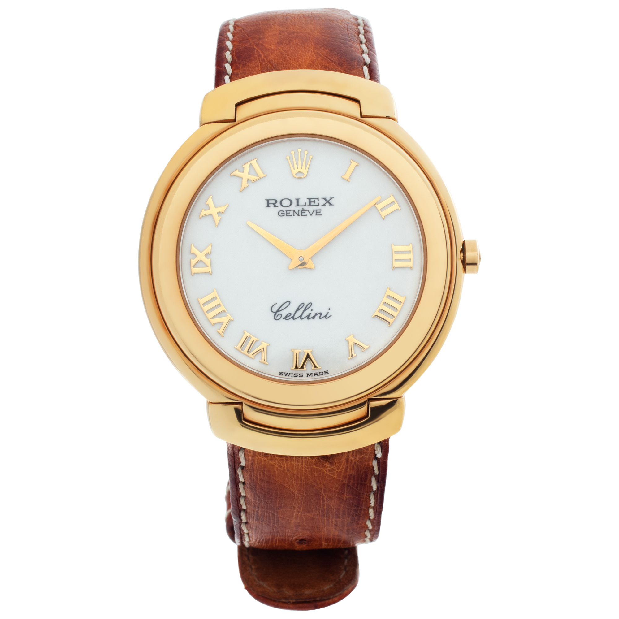 Pre-owned Rolex Cellini 6623 18k White dial 36mm Quartz |
