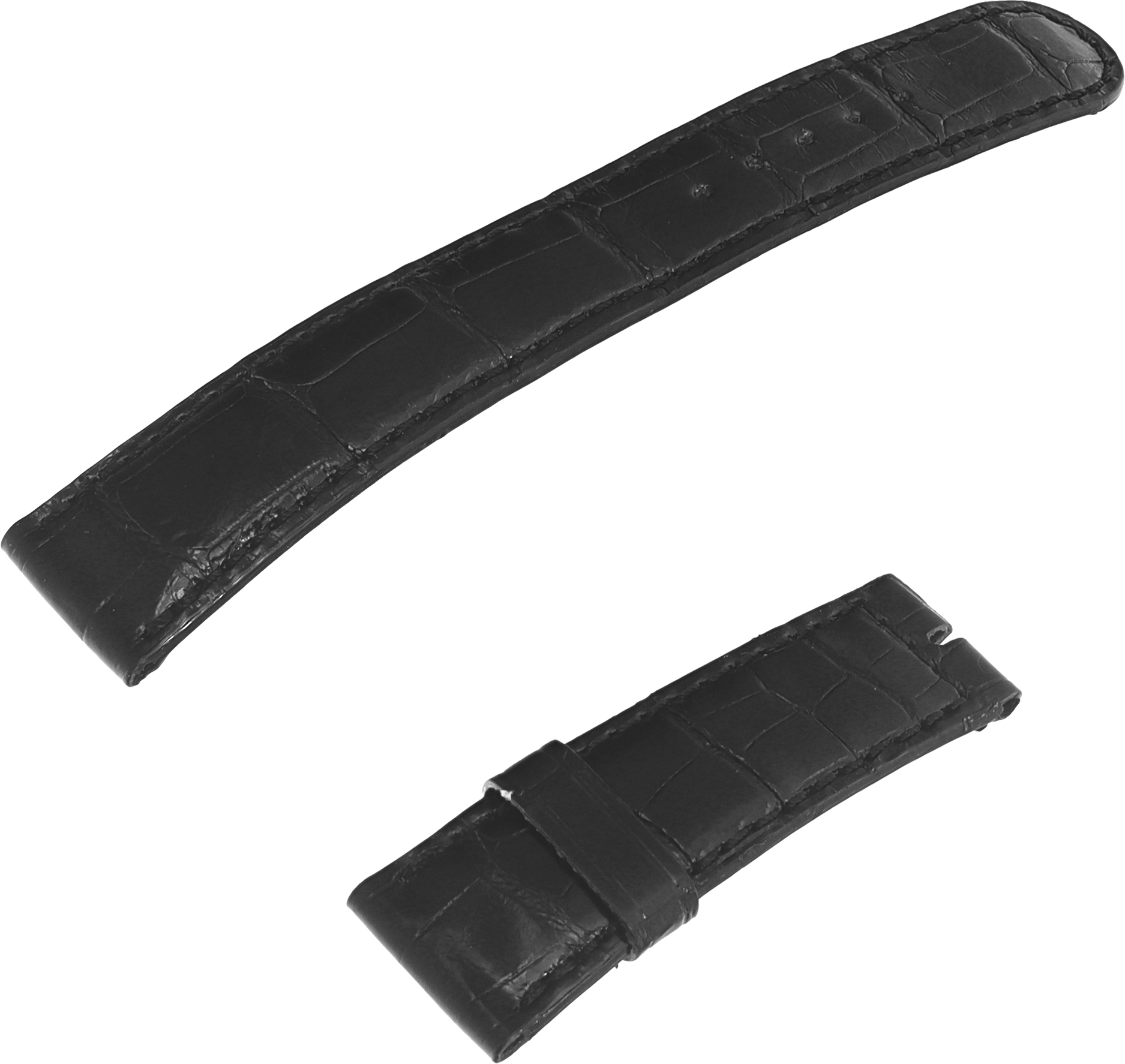 Rolex Cellini black alligator strap 21mm x 18mm. 5 inch and 2.25