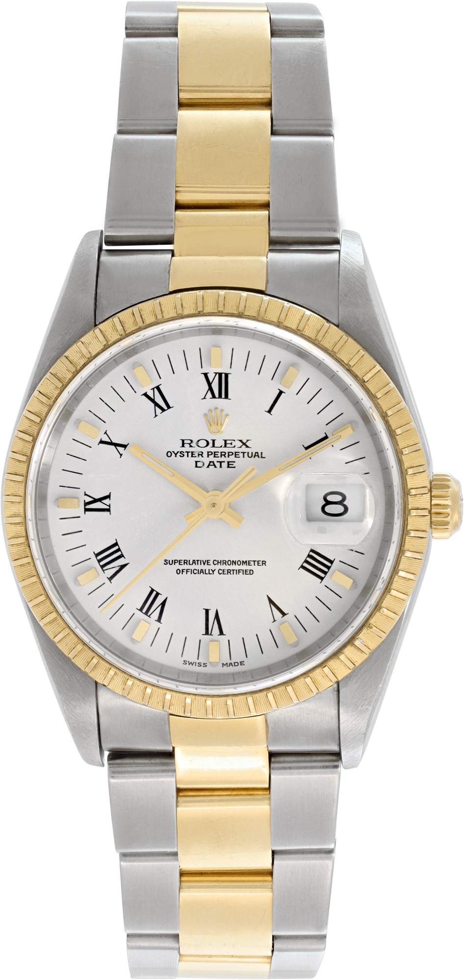 Rolex Date 15223 Stainless Steel White dial 34mm Automatic
