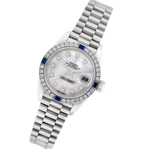 Preowned Rolex Datejust 69089 18k white gold 26mm auto | Gray & Sons