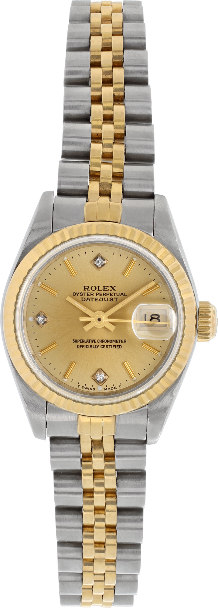 Used Rolex Datejust 69173 18k & steel 26mm auto W529346