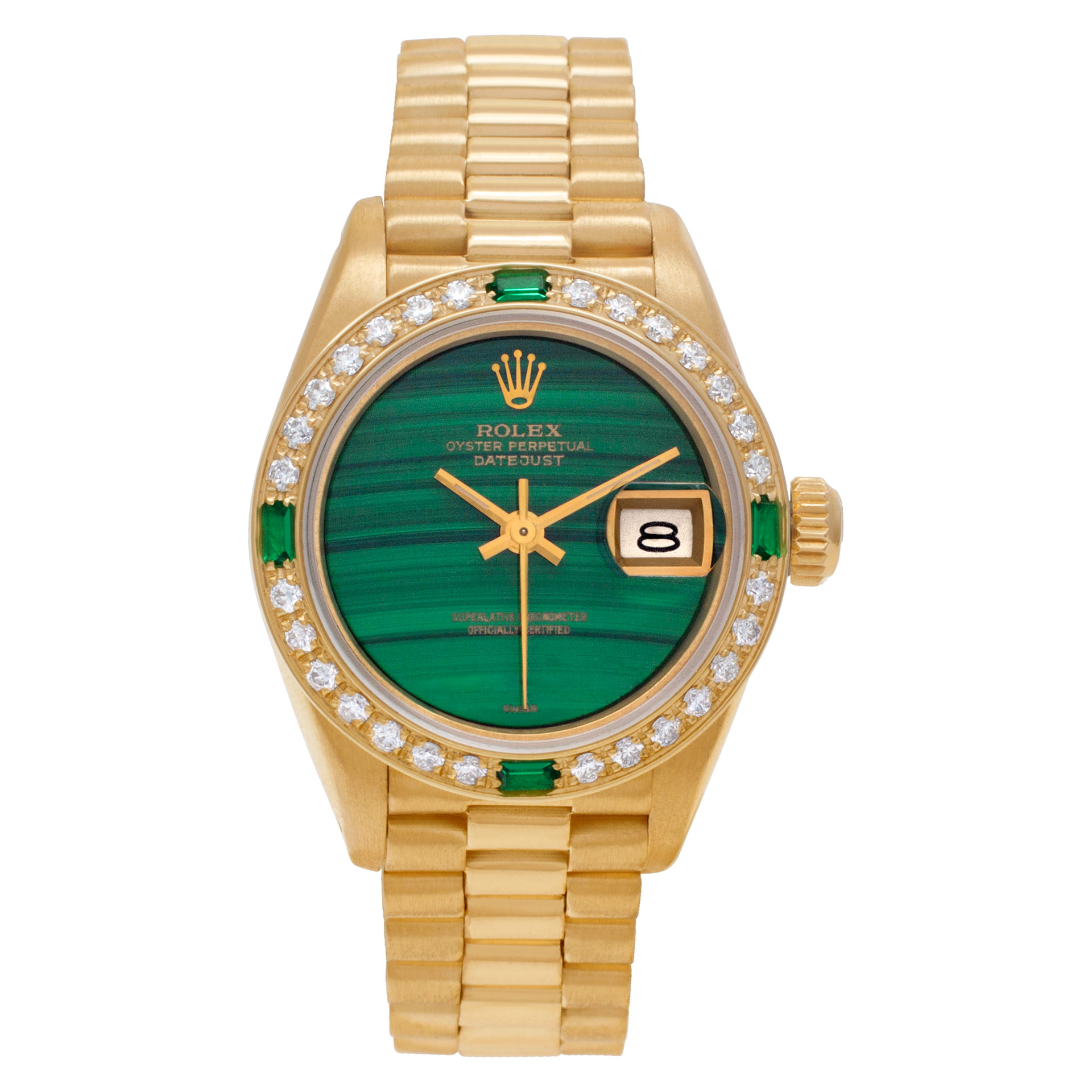 ロレックス ROLEX 緑色 グリーン ボールペン 本体 箱付き Preowned Rolex Datejust 69178 18k Green dial 26mm | Gray & Sons