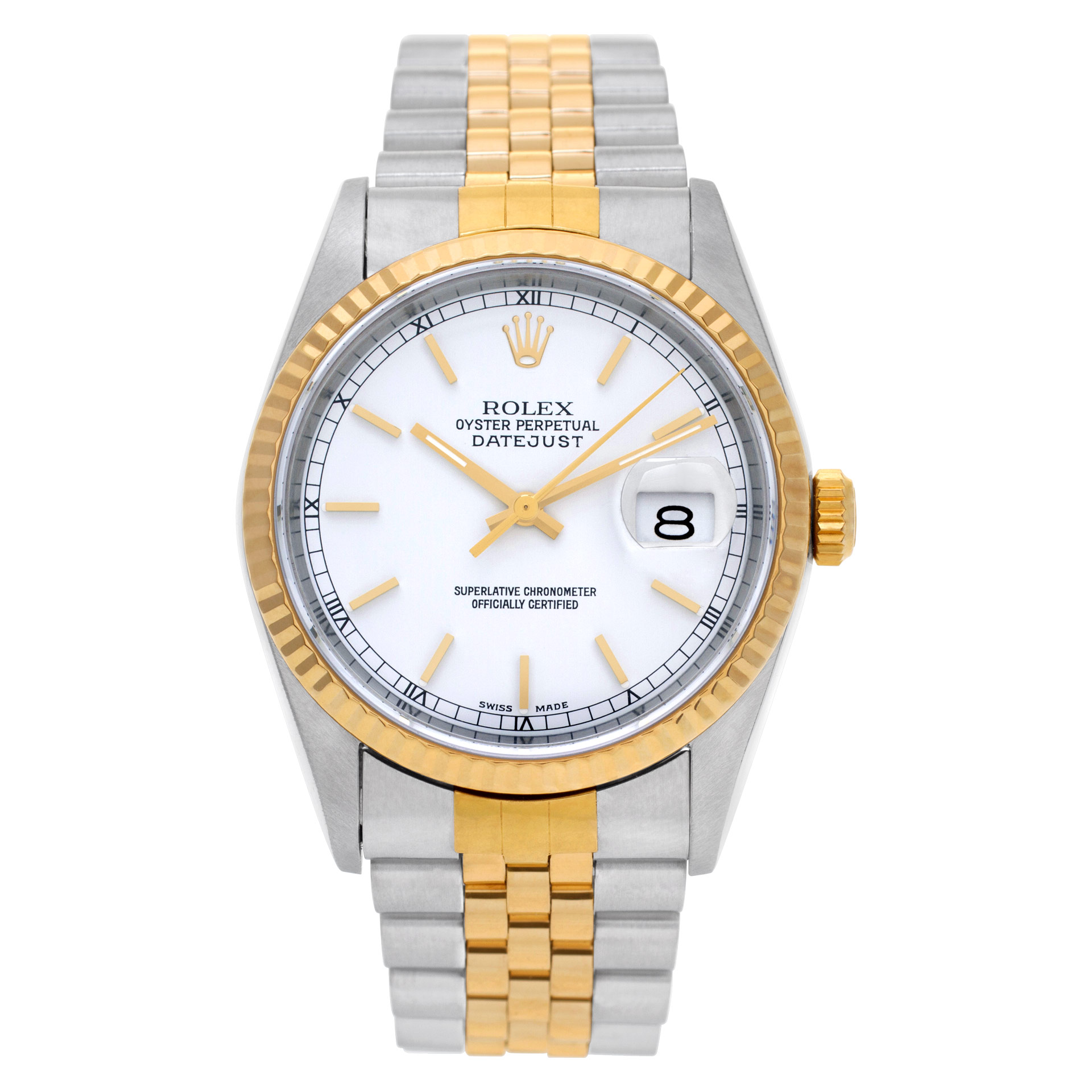 Pre-owned Rolex Datejust 16233 Stainless Steel W522641