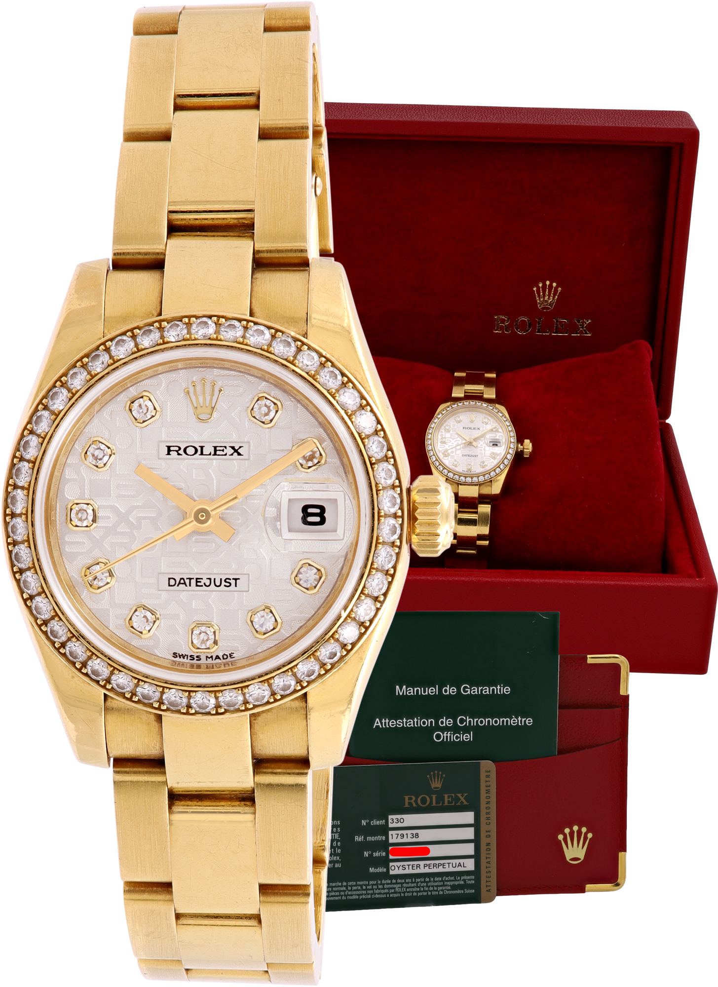 Rolex Datejust "Anniversary Diamond dial and diamond bezel" 26mm 179138 W530727 \_p