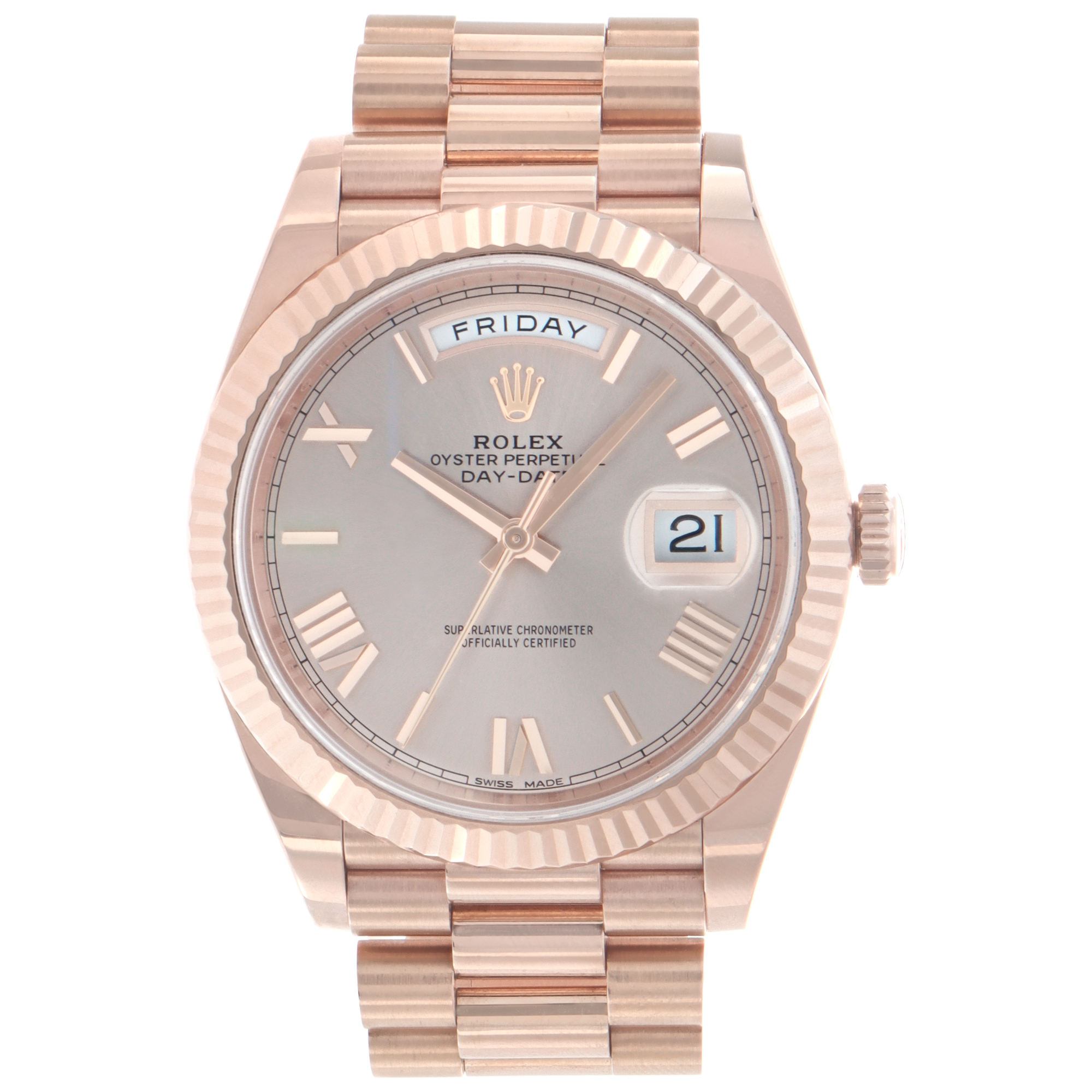 Pre-owned Rolex Day-Date 40 228235 everose 40mm W527655 | Gray & Sons