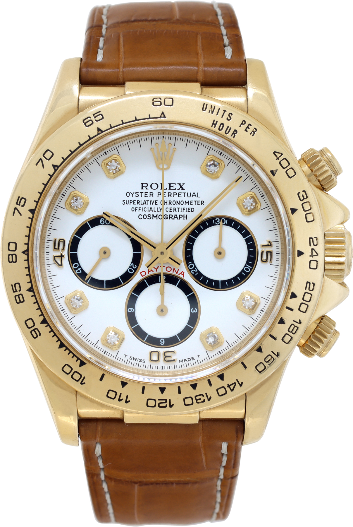 〇純正 ROLEX DAYTONA 16518 クロコレザーベルト YZ6195 Preowned Rolex Daytona 16518 18k 40mm auto watch | Gray & Sons